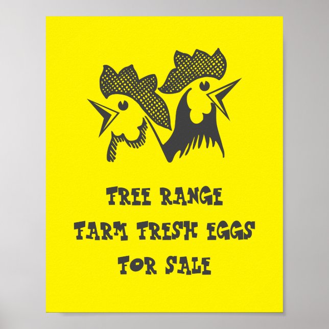 Färska ägg från lantgård poster (Framsidan)