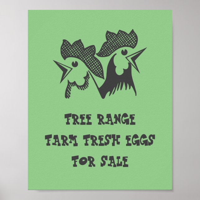 Färska ägg från lantgård poster (Framsidan)
