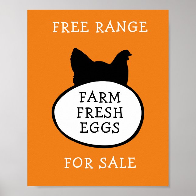 Färska ägg från lantgård poster (Framsidan)