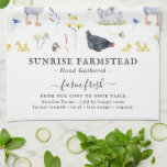 Färska ägg från lantgård | Rustic Farm Monogram Kökshandduk<br><div class="desc">Med vackra chickar och höns med rustika monogram. En perfekt biet av kollektiv konst för alla som har kärlek-lantbruksestetik. Lägg till anpassningsbarnas ordalydelse i den här designen genom att använda rutorna "Redigera den här designmallen" på objektets höger eller klicka på den blå "Anpassa den" om du vill ordna texten, ändra...</div>