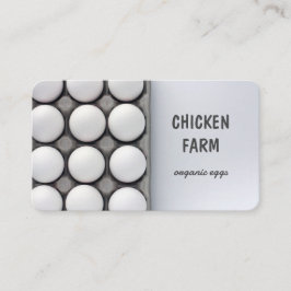 Färska ägg Organic Bio Eggs Chicken Hen Farm Visitkort
