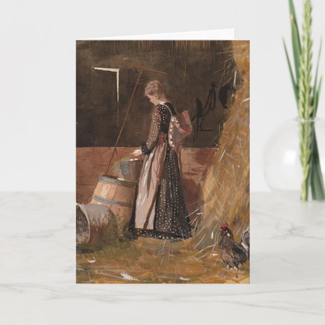 Färska ägg | Winslow Homer Kort (Framsida)