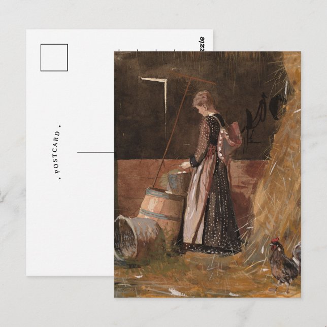Färska ägg | Winslow Homer Vykort (Fram/baksida)