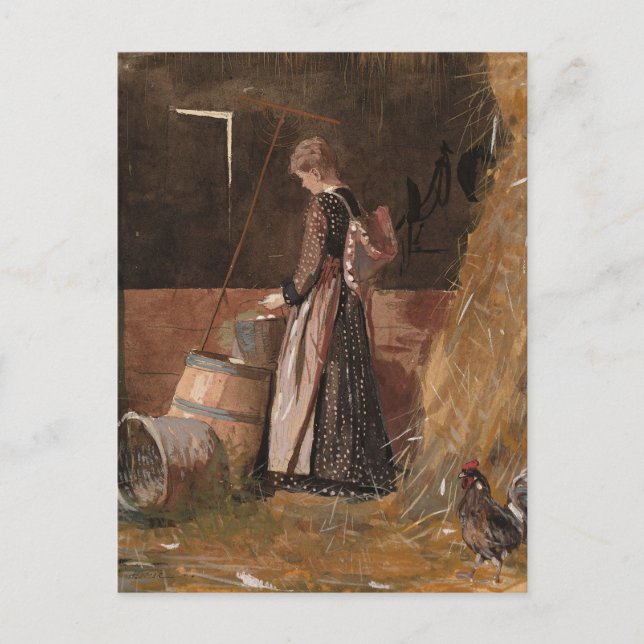 Färska ägg | Winslow Homer Vykort (Framsida)