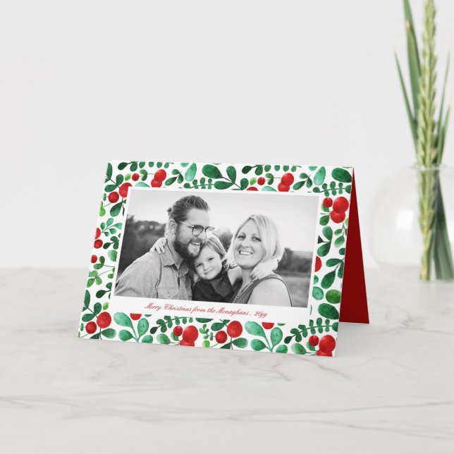 Färska bär Horisontell Foto Helgkort (Framsida)