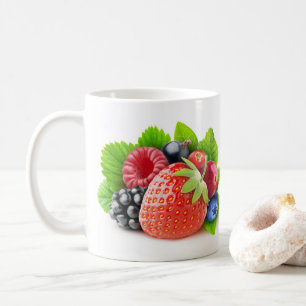 Färska bär kaffemugg