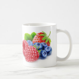 Färska bär kaffemugg