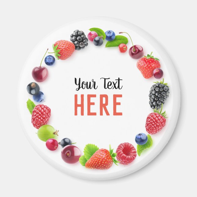 Färska bär ram magnet (Framsidan)