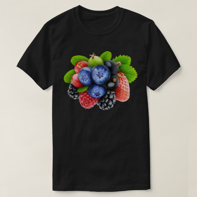 Färska bär t-shirt (Design framsida)