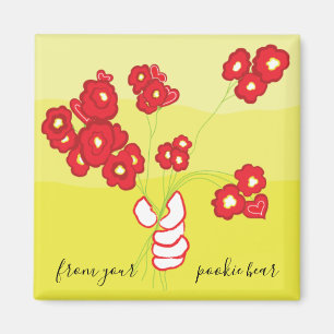 Färska blommor från Kärlek Magnet