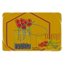 "Färska blommor gör alltid min dag" 4 x 6 magnet