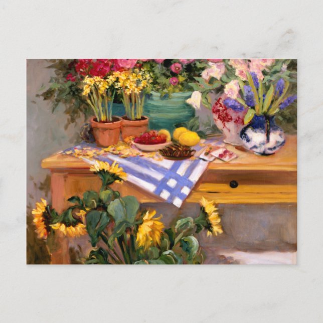 Färska blommor I Vykort (Framsida)