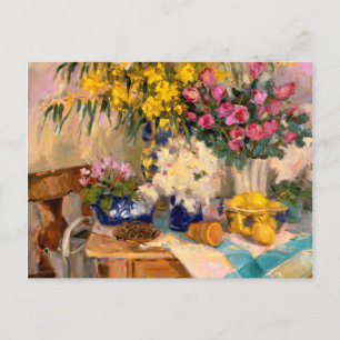 Färska blommor II Vykort