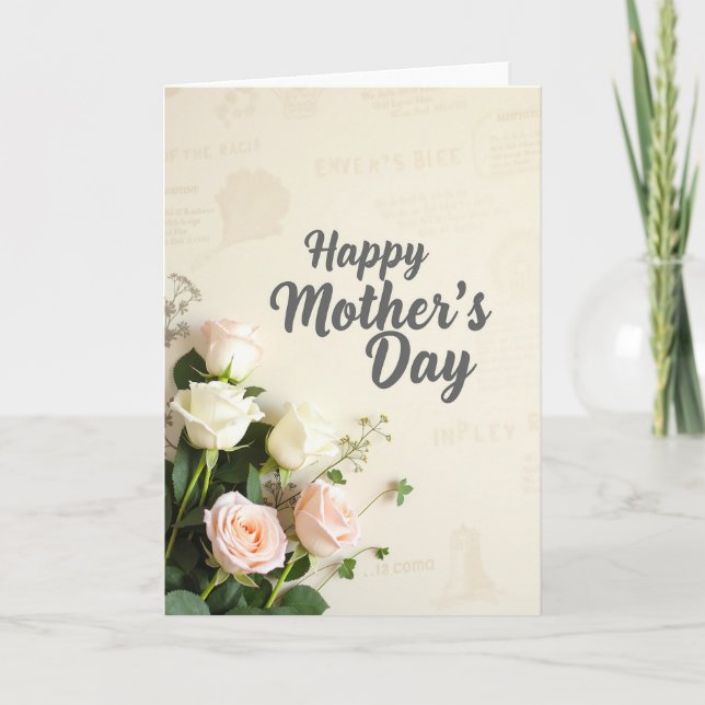 Färska blommor Mors dag-kort Kort (Framsida)
