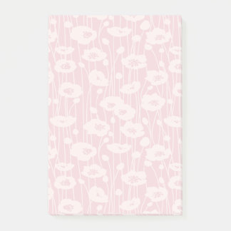 Färska Blommor | Neutral - Rosablommig Post-it Block