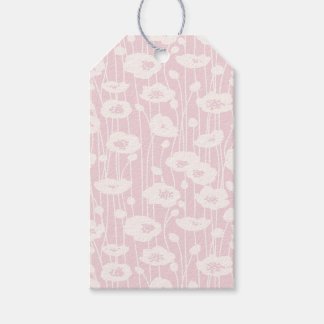 Färska Blommor | Neutral - Rosablommig Presentetikett