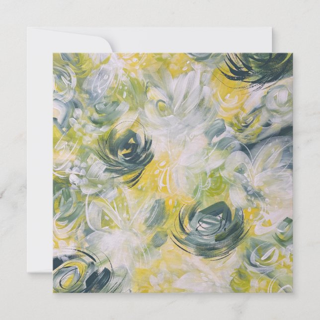 Färska Blommor Tom Kort (Framsida)