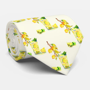 Färska citroner Coola Drink Summer Party Neck Tie Slips