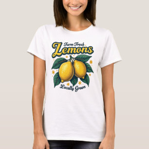 Färska citroner lokalt odlade T-Shirt för kvinnor