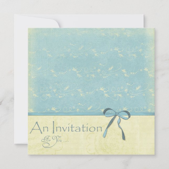 Färska citronrankor på Robins äggblå Inbjudningar (Framsida)