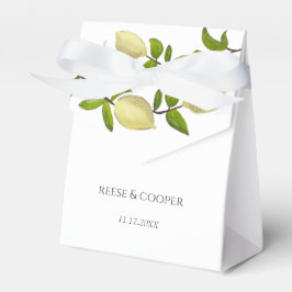 Färska Citrus Målade Citroner Modern Mediterran Presentaskar