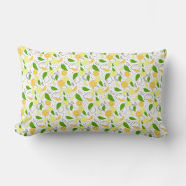 Färska citrusfrukter Citron Apelsin Modern. Lumbarkudde