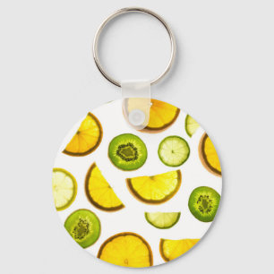 Färska citrusfrukter nyckelring
