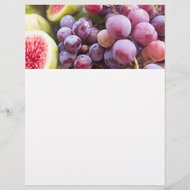 Färska fikon och druva reklamblad (Framsidan)