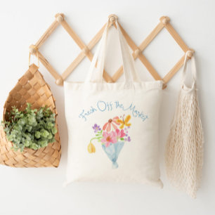 Färska Från Marknaden Whimsical Bukett Tygkasse