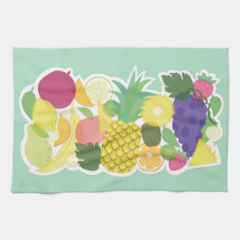 Färska frukter. kökshandduk