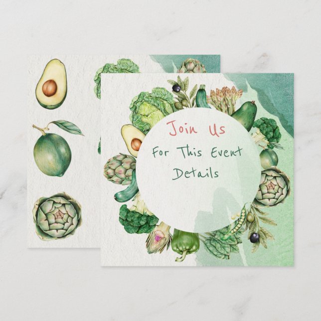 Färska grönsaker (Fram/baksida)