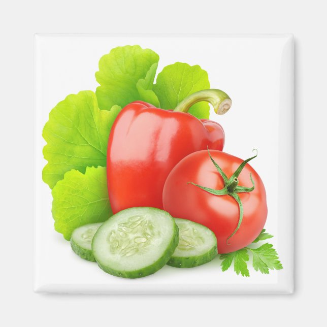 Färska grönsaker magnet (Framsidan)