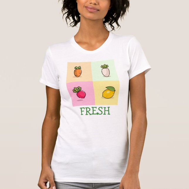 Färska grönsaker t shirt (Framsida)