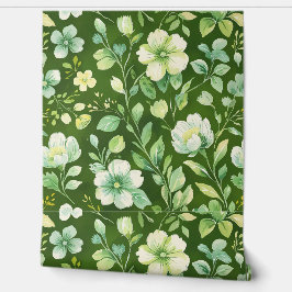 Färska hemmavibes - Grönt Blommigt Peel and Stick