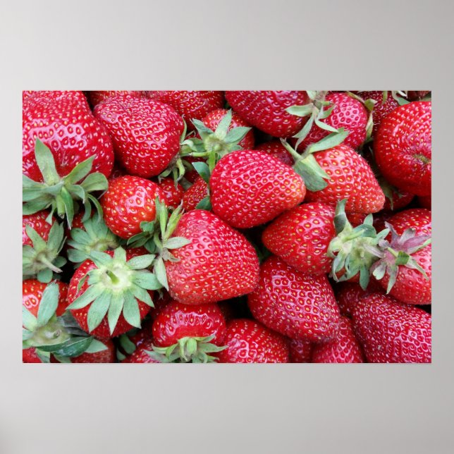 färska jordgubbar 2 poster (Framsidan)