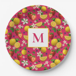 Färska jordgubbar och lemon Mönster