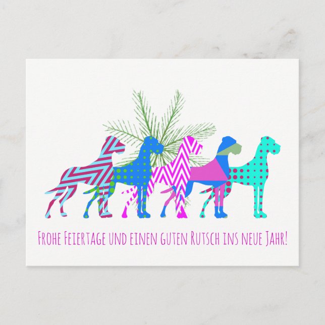 Färska jul Grand Daner Vykort (Framsida)