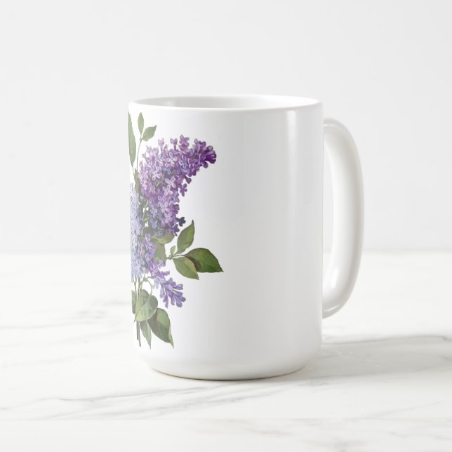 Färska Lilacs - Fransk Land Home Decor Kaffemugg (Framsida höger)