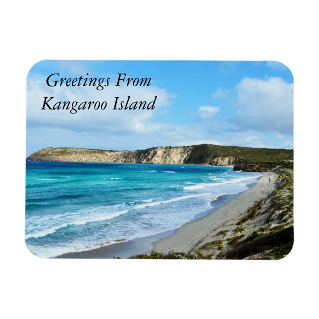 Färska oceanen Breezes, Kangaroo Island, Australie Magnet (Horisontell)