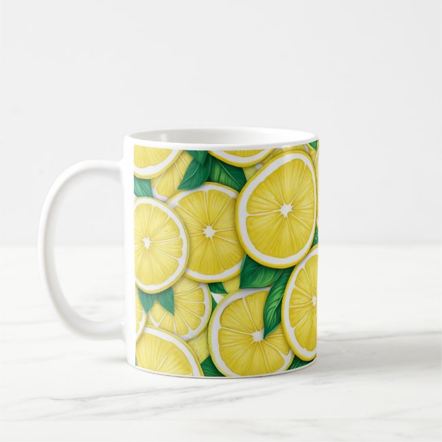 Färska och Breezy Lemons Kaffemugg (Vänster)