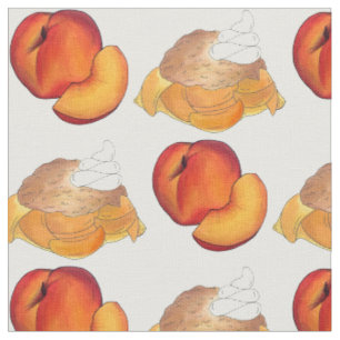 Färska persikor FruktGeorgia Peach Cobbler Dessert Tyg