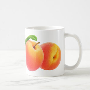 Färska persikor kaffemugg