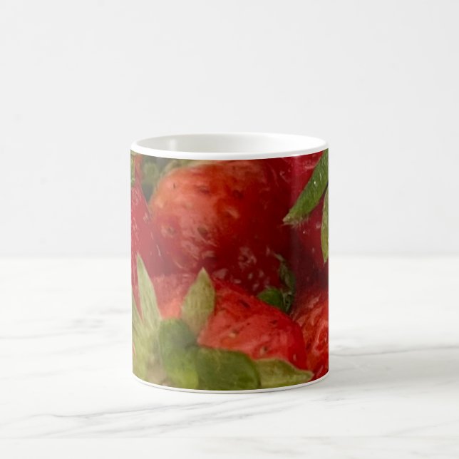 Färska röda juicy Strawbär Kaffemugg (Center)