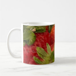 Färska röda juicy Strawbär Kaffemugg