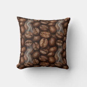 Färska rostade kaffebönor ångaroma kudde