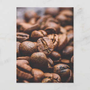 Färska rostade kaffebönor vykort