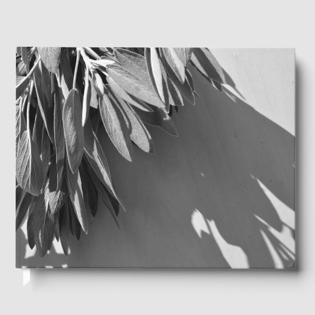 Färska salvia gråskala gästböcker (Framsida)