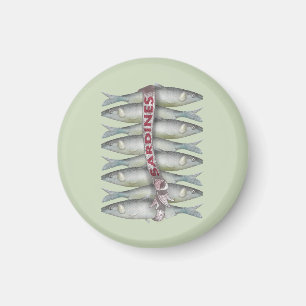 Färska sardiner magnet