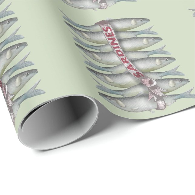 Färska sardiner presentpapper (Rullad Hörn)