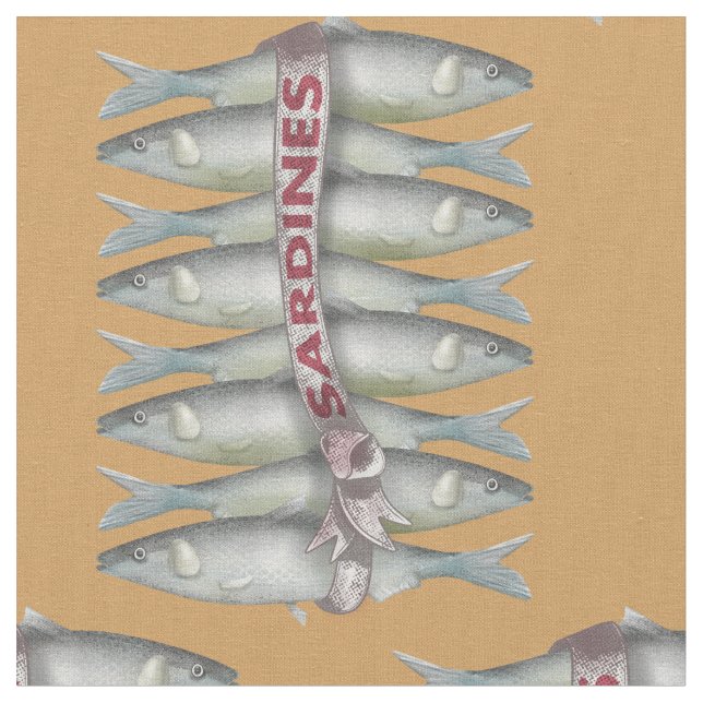 Färska sardiner tyg (Närbild)